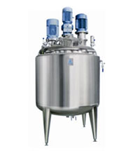 Jacketed Vessels with welded top disc with top drive Stirrer, Agitator & Homogenizer